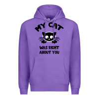 Purple My Cat Was Right About You Premium Hoodie - Bettercallsaul