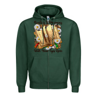 Sports Green reading is dreaming with your eyes open Zipper Hoodie - NancyCooperArtShop