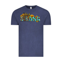Vintage Denim she is strong with cross Vintage Tee - AdoDesignShop