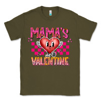 Army Green Mamas Valentine Classic Tee - CowhideDigitalArt