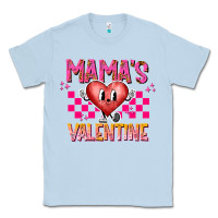 Dusty Blue Mamas Valentine Classic Tee - CowhideDigitalArt
