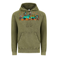 Vintage Olive fall cactus pumpkin truck Vintage Hoodie - JahusDesignShop