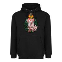 Black christmas pig Heavyweight Hoodie - LillyAllenDesigns