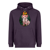 Plum christmas pig Heavyweight Hoodie - LillyAllenDesigns