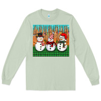 Matcha christmas snovman Long Sleeve Tee - BarkalooDesign