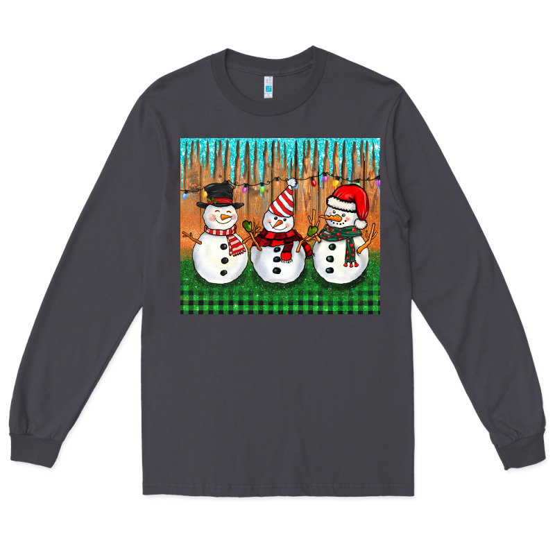 Christmas Snovman Long Sleeve Tee by BarkalooDesign | Teevron