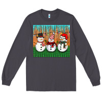 Smoke christmas snovman Long Sleeve Tee - BarkalooDesign