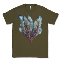 Army Green Venus Fan Sea Coral Classic Tee - LillyAllenDesigns