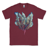 Burgundy Venus Fan Sea Coral Classic Tee - LillyAllenDesigns