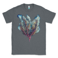 Charcoal Heather Venus Fan Sea Coral Classic Tee - LillyAllenDesigns