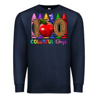 Navy 100 colorful day s Premium Sweatshirt - Artiststas