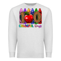 Oatmeal Heather 100 colorful day s Premium Sweatshirt - Artiststas