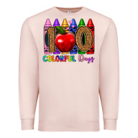 Pale Pink 100 colorful day s Premium Sweatshirt - Artiststas