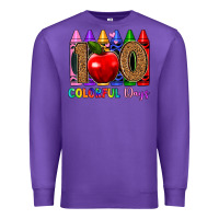 Purple 100 colorful day s Premium Sweatshirt - Artiststas
