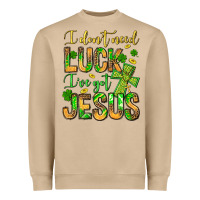 Mushroom I don't need luck I've got Jesus Heavyweight Sweatshirt - Jasminsmagicworld