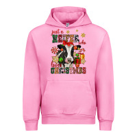 Fuchsia Pink just a heifer who loves christmas cow Urban Hoodie - CowGirlArtShop