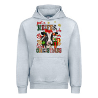 Heather Grey just a heifer who loves christmas cow Urban Hoodie - CowGirlArtShop