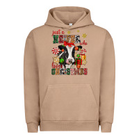 Pigment Burro just a heifer who loves christmas cow Urban Hoodie - CowGirlArtShop