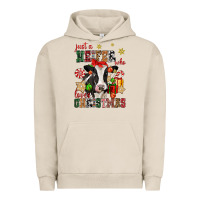 Pigment French Oak just a heifer who loves christmas cow Urban Hoodie - CowGirlArtShop