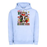 Pigment Grape Ice just a heifer who loves christmas cow Urban Hoodie - CowGirlArtShop