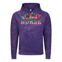 Cloud Purple nurse with race and oto equipment Vintage Hoodie - AdoDesignShop