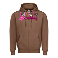 Chestnut pucker up cowboy Zipper Hoodie - NancyCooperArtShop