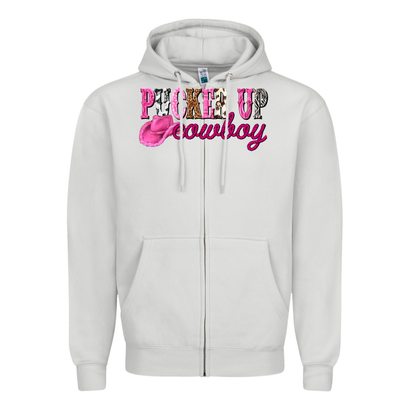 Pucker Up Cowboy Zipper Hoodie by NancyCooperArtShop | Teevron