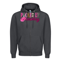 Smoke pucker up cowboy Zipper Hoodie - NancyCooperArtShop