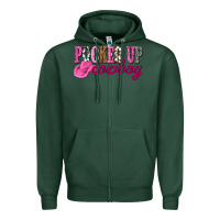 Sports Green pucker up cowboy Zipper Hoodie - NancyCooperArtShop