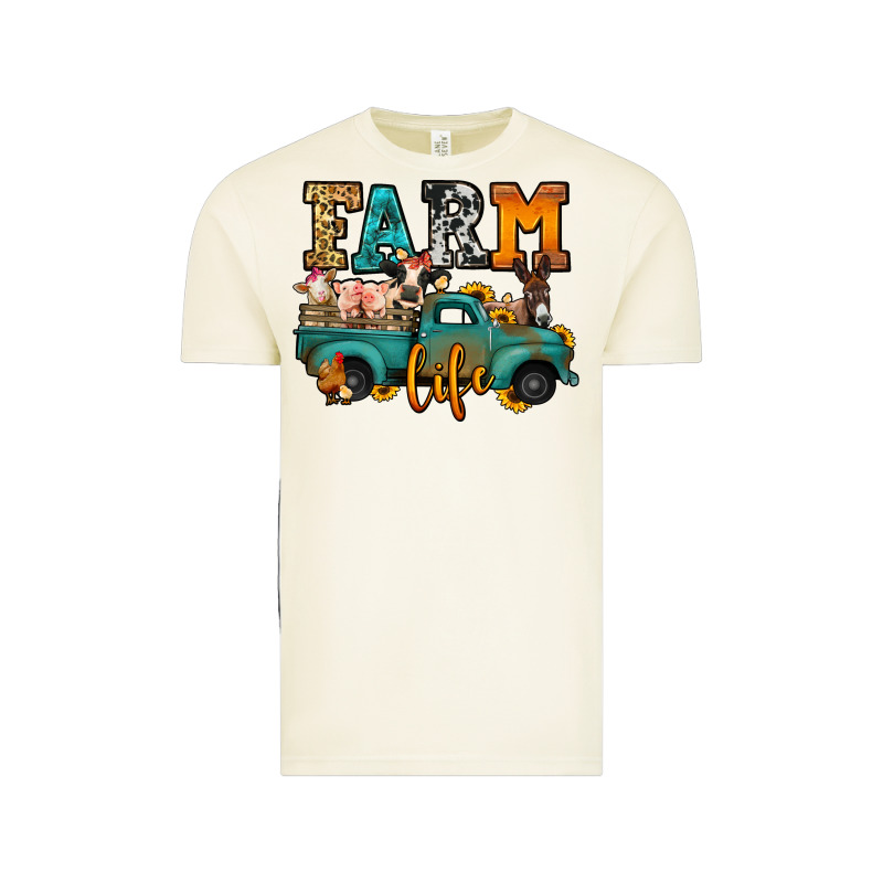 Farm Life Farm Animals Truck Vintage Tee by Jasminsmagicworld | Teevron