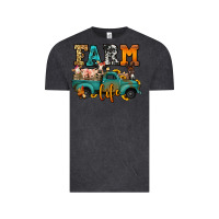 Vintage Black farm life farm animals truck Vintage Tee - Jasminsmagicworld