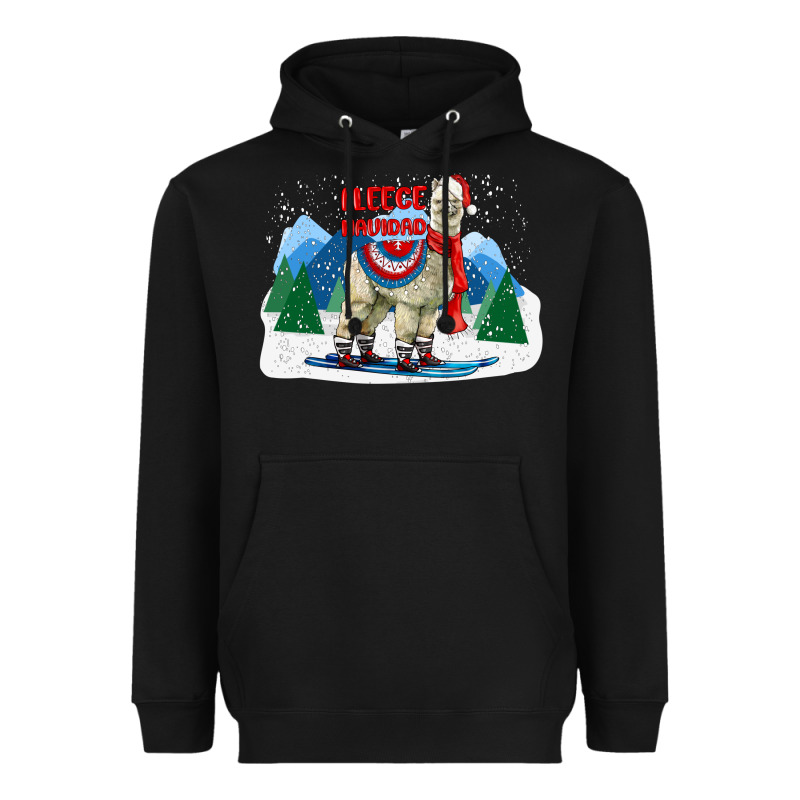 Fleece Navidad Alpaca Mountains Heavyweight Hoodie by LillyAllenDesigns | Teevron
