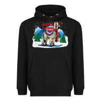 Black fleece navidad alpaca mountains Heavyweight Hoodie - LillyAllenDesigns