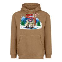 Toasted Coconut fleece navidad alpaca mountains Heavyweight Hoodie - LillyAllenDesigns