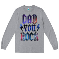 Heather Grey Dad You Rock Long Sleeve Tee - LillyAllenDesigns