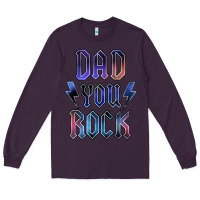 Plum Dad You Rock Long Sleeve Tee - LillyAllenDesigns