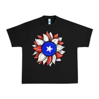 Black sunflower puerto rico flag Urban Heavy Tee - JahusDesignShop