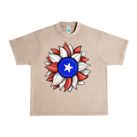 French Oak sunflower puerto rico flag Urban Heavy Tee - JahusDesignShop