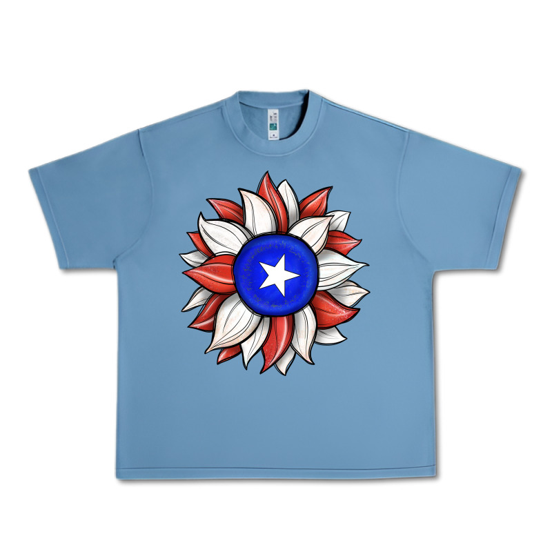 Sunflower Puerto Rico Flag Urban Heavy Tee by JahusDesignShop | Teevron