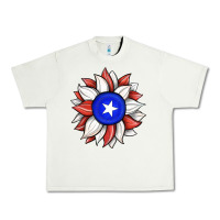 Pistachio sunflower puerto rico flag Urban Heavy Tee - JahusDesignShop