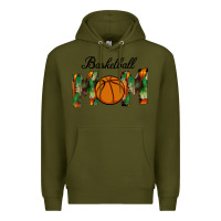 Army Green Basketball Mom Premium Hoodie - Bettercallsaul