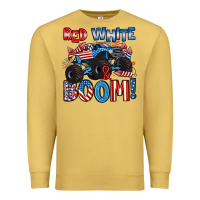 Antique Gold red white and boom 4th of july Premium Sweatshirt - Artiststas