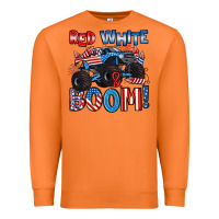 Carrot red white and boom 4th of july Premium Sweatshirt - Artiststas