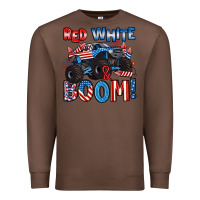 Chestnut red white and boom 4th of july Premium Sweatshirt - Artiststas