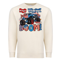 Sandshell red white and boom 4th of july Premium Sweatshirt - Artiststas