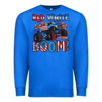 True Royal red white and boom 4th of july Premium Sweatshirt - Artiststas