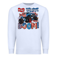 Red White And Boom 4th Of July Premium Sweatshirt | Teevron