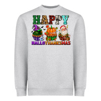 Heather Grey happy hallothanksmas with cupcakes Heavyweight Sweatshirt - AdoDesignShop