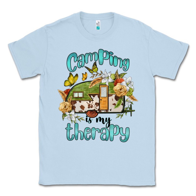 Camping Is My Therapy Classic Tee by BarkalooDesign | Teevron
