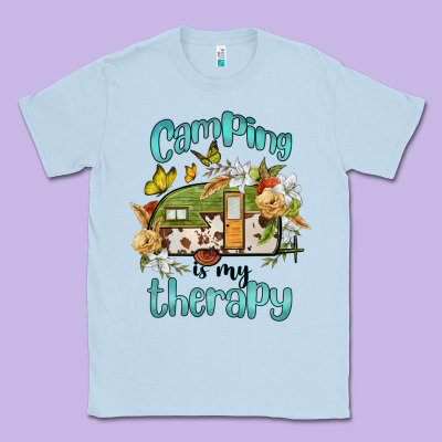 Camping Is My Therapy Classic Tee Designed By Barkaloodesign
